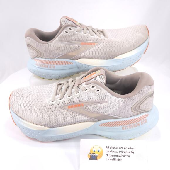 Brooks Glycerin 21 Athletic Running Shoe Womens Size 9.5 1204091B195 Tan - Picture 5 of 9